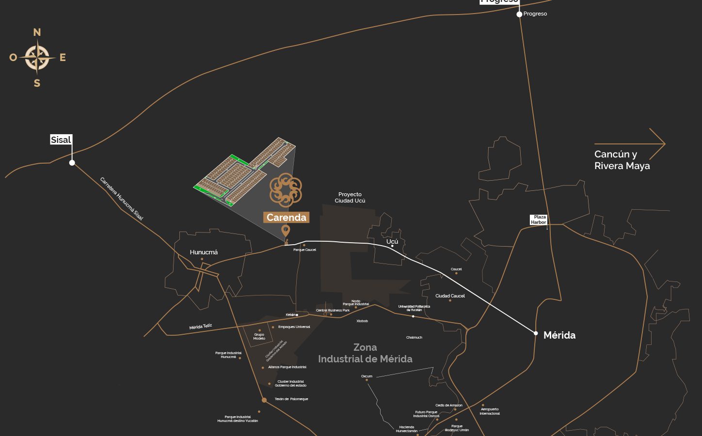 Mapa desarrollo Carenda Caucel