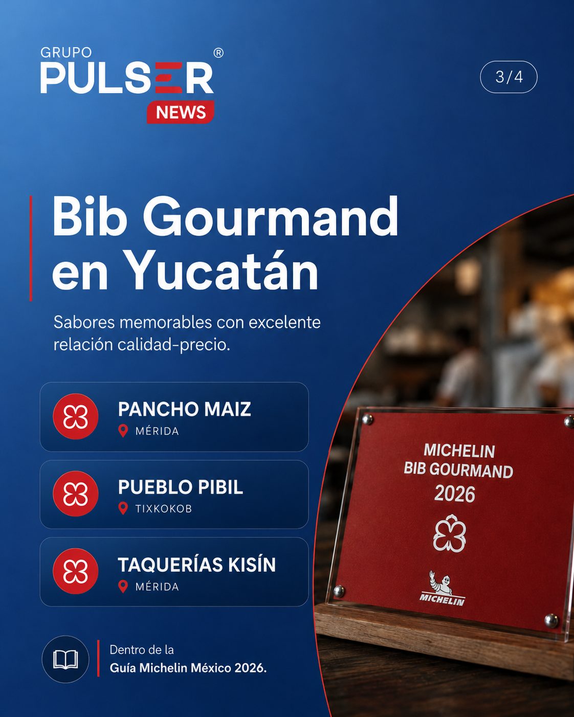 Yucatán logra tres Estrellas Michelin en 2026: gastronomía, turismo e inversión en crecimiento