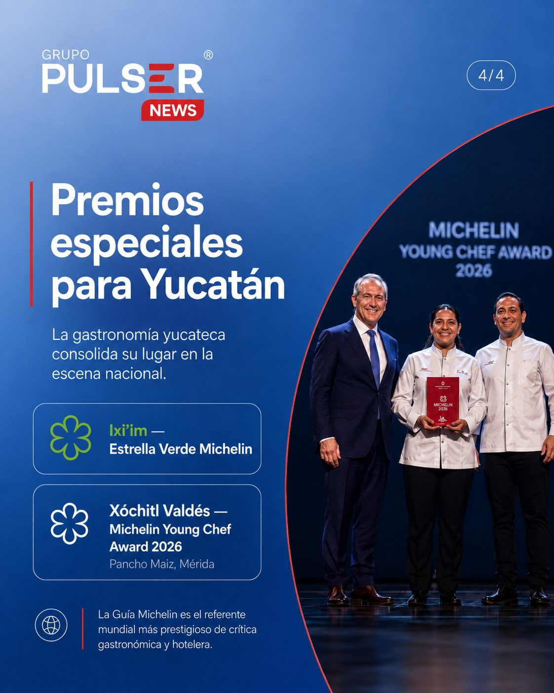 Yucatán logra tres Estrellas Michelin en 2026: gastronomía, turismo e inversión en crecimiento