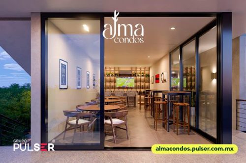 Alma Condos bar